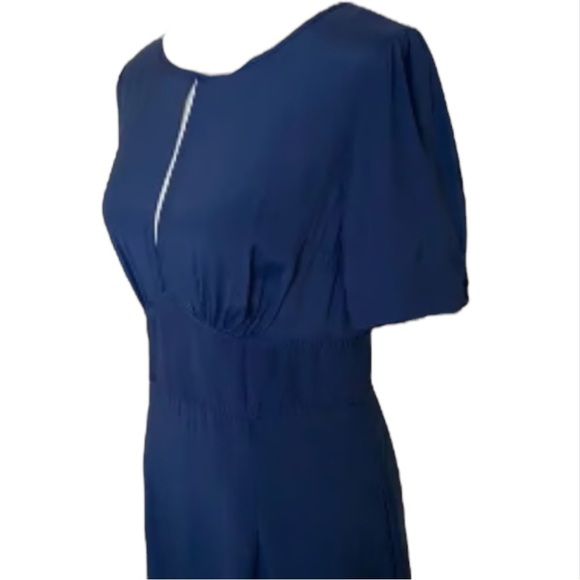 NWT ModCloth Women's Modest The Keyhole Story A-Line Dress - Navy - Size 8 - Picture 7 of 8